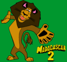 Dibujo Madagascar 2 Alex 2 pintado por deisi