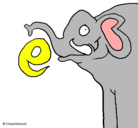 Dibujo Elefante pintado por ander