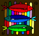Dibujo Pescado a la brasa pintado por narutochib