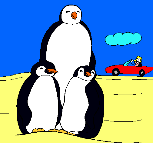 Familia pingüino