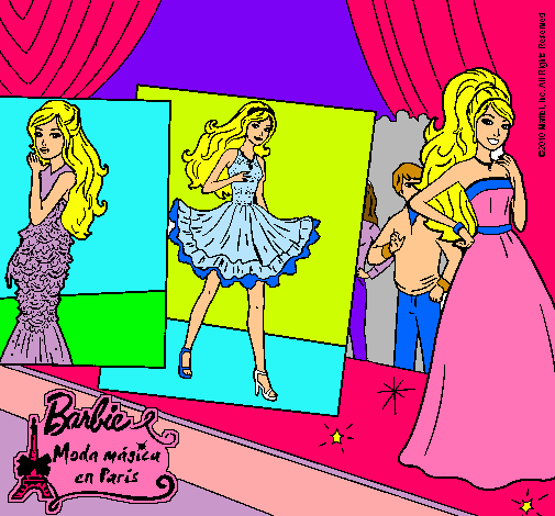 Barbie, desfilando por la pasarela