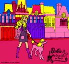 Dibujo Barbie y su perrita pintado por piluchina