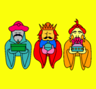 Dibujo Los Reyes Magos 4 pintado por luay