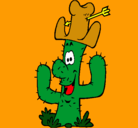 Dibujo Cactus con sombrero pintado por sergi10