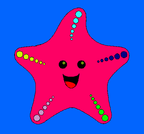 Dibujo Estrella de mar pintado por La_lindaa
