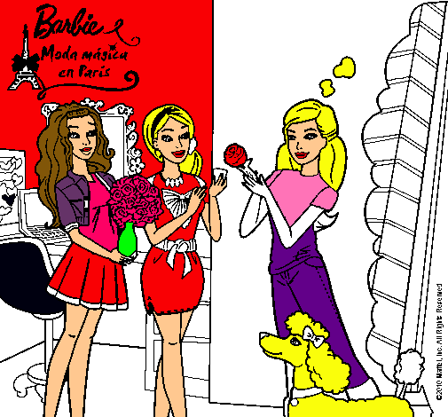 Barbie de compras con sus amigas