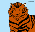 Dibujo Tigre pintado por candreneth