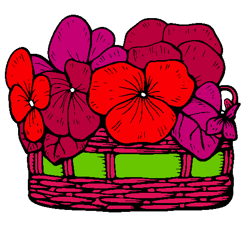 Dibujo Cesta de flores 12 pintado por michelle 