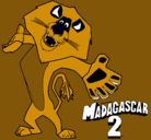 Dibujo Madagascar 2 Alex 2 pintado por AdrianAguil