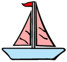 Dibujo Barco velero pintado por hola