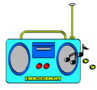 Dibujo Radio cassette 2 pintado por laurichi
