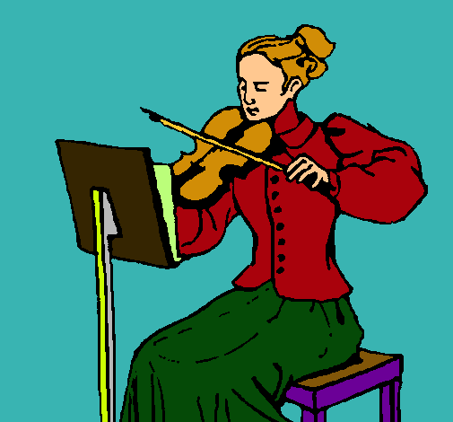 Dama violinista