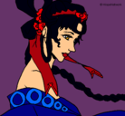 Dibujo Princesa china pintado por chinita