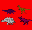 Dibujo Dinosaurios de tierra pintado por gogos