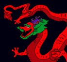 Dibujo Dragón chino pintado por fernando08f2