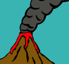 Dibujo Volcán pintado por miniguip-99