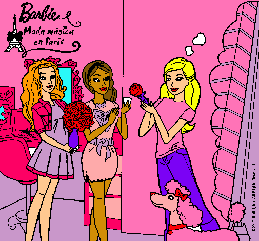 Barbie de compras con sus amigas