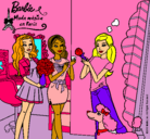 Dibujo Barbie de compras con sus amigas pintado por fran90