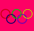 Dibujo Anillas de los juegos olimpícos pintado por maite1162