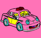 Dibujo Herbie Taxista pintado por Miguel