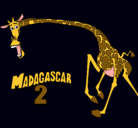 Dibujo Madagascar 2 Melman 2 pintado por chata