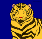 Dibujo Tigre pintado por tigre