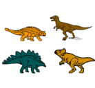 Dibujo Dinosaurios de tierra pintado por reinerio