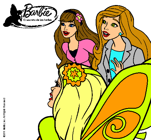 Barbie y sus amigas sorprendidas