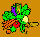 Dibujo verduras pintado por patry1234