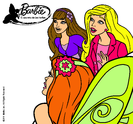 Barbie y sus amigas sorprendidas