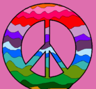 Dibujo Símbolo de la paz pintado por isabellaqui9