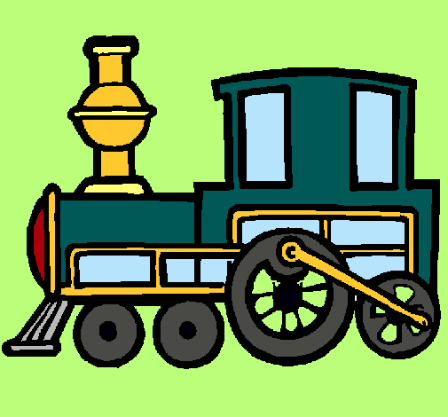 Dibujo Tren pintado por anahis
