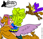 Dibujo Hadas con sus caballos mágicos pintado por yvelisse