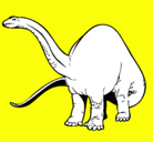 Dibujo Braquiosaurio II pintado por panchitolara