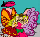 Dibujo Barbie y sus amigas en hadas pintado por princess91