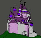 Dibujo Castillo medieval pintado por elbika
