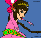 Dibujo Princesa china pintado por paomosa