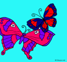 Dibujo Mariposas pintado por sarafashonGlam