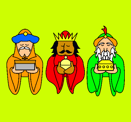 Dibujo Los Reyes Magos 4 pintado por ALE2004