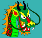 Dibujo Cabeza de dragón pintado por edwin