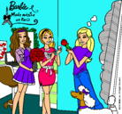 Dibujo Barbie de compras con sus amigas pintado por Nerelopezseg