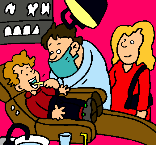 Niño en el dentista