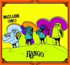 Dibujo Mariachi Owls pintado por ZAIDA