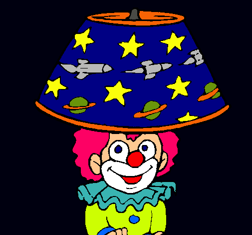 Payaso lámpara