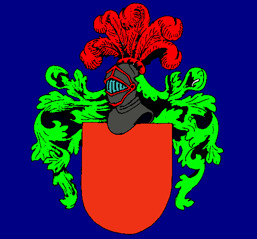 Escudo de armas y casco