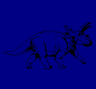 Dibujo Triceratops pintado por britney
