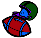 Dibujo Casco y pelota pintado por avatar