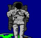 Dibujo Astronauta pintado por astronauta