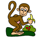 Dibujo Mono pintado por merita