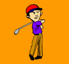 Dibujo Jugador de golf pintado por JULITO